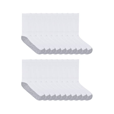 Wonder Nation Boys Cushioned Crew Socks, 10-Pack Sizes S - L Now $6.98