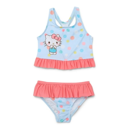Hello Kitty Toddler Girls Tankini Swimsuit Set with UPF 50+, 2-Piece Now $4.99