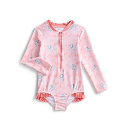 Character Toddler Girl Rash Guard Swimsuit Now $9.99