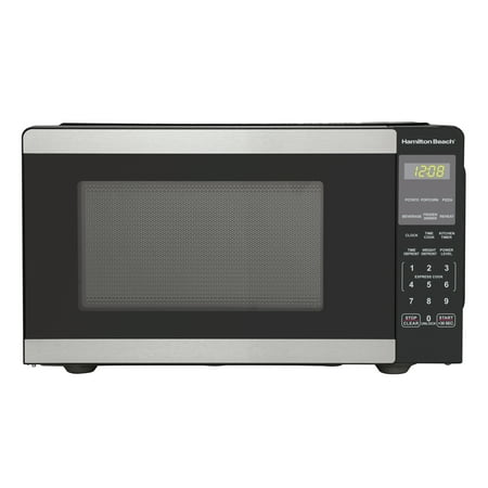 Hamilton Beach 0.9 Cu ft Countertop Microwave Oven, 900 Watts, Stainless Steel, New Now $59.00