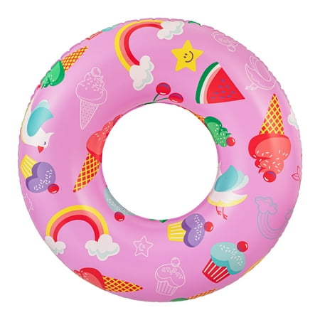 Bluescape Pink Sweets Inflatable Swim Tube Pool Float, for Kids & Adults, Age 9 & up Now $2.47