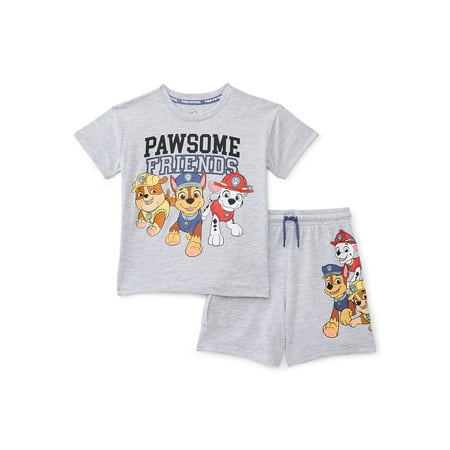 Paw Patrol Toddler Boys' Short Sleeve Graphic Tee and Shorts Set, 2 Piece Now $10.00