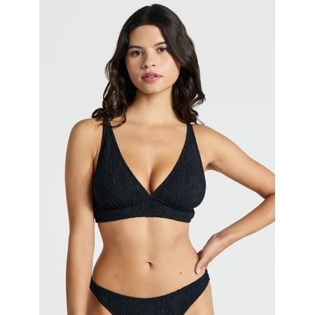 No Boundaries Crinkle Halter Bikini Top, Women’s Now $9.58