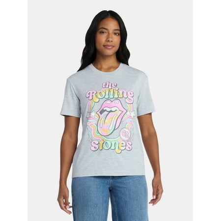 The Rolling Stones Women's Graphic Tee with Short Sleeves Now $8.98
