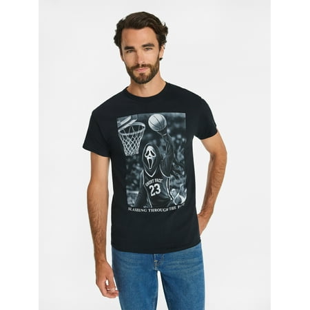 Ghost Face B-Ball Men's & Big Men's Graphic Tee Shirt Now $9.88