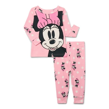 Minnie Mouse Toddler Long Sleeve Top and Pants Pajama Set, 2-Piece Now $5.00