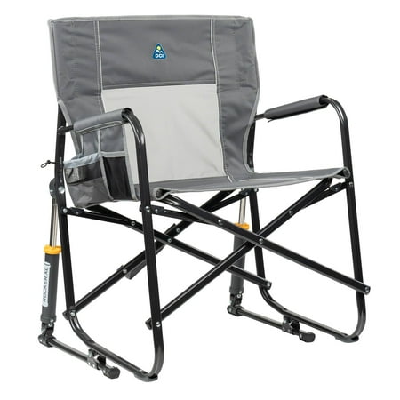 GCI Outdoor Freestyle Rocker XL Oversized Foldable Rocking Camp Chair, Pewter Now $68.00