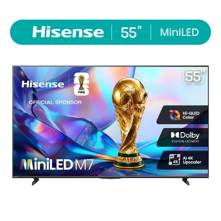 Hisense 55M7QG 55" 4K Uhd Mini-led Smart TVs with Remote, 1 Pack Now $278.00 at Walmart