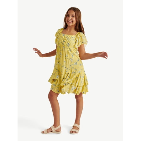 Justice Girls Flutter Sleeve Dress Now $7.13