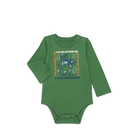 Garanimals Baby Boy Graphic Bodysuit with Long Sleeves Now $3.98