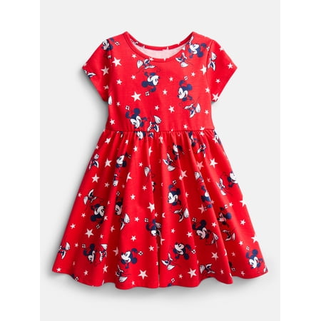 Disney Toddler Girls Starry Minnie Dress with Short Sleeves Now $9.98