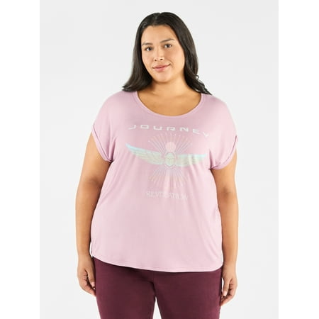 Terra & Sky Women's Plus Graphic T-Shirt, Revelation Now $9.99