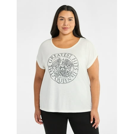Terra & Sky Women's Plus Graphic T-Shirt, Greatest Hits Logo Now $8.18