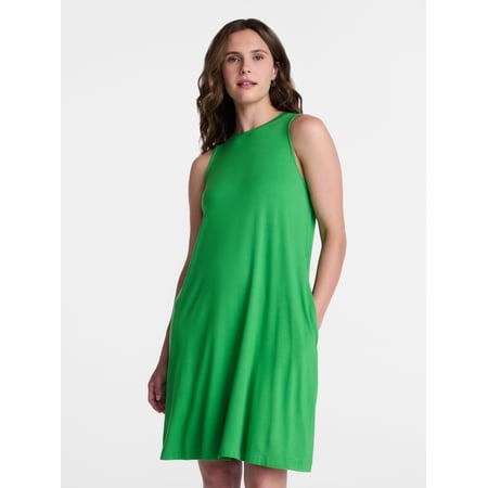 Time and Tru Women’s Sleeveless Knit Swing Dress Now $7.49