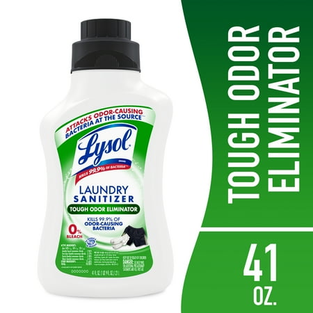 Lysol Tough Odor Eliminator Laundry Sanitizer Additive, 0% Bleach, Eliminates Odor