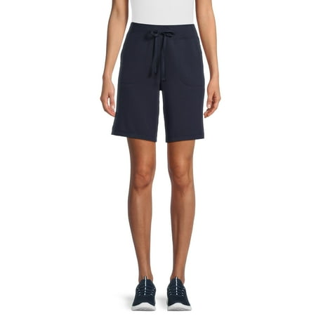 Athletic Works Women's and Women's Plus French Terry Bermuda Shorts