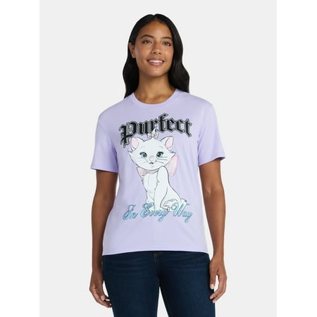 Aristocats Women's Graphic Tee with Short Sleeves Now $8.98 at Walmart