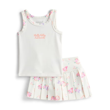 Hello Kitty & Friends Toddler Girls Active Tank Top and Pleated Skort Set, 2-Piece Now $3.88