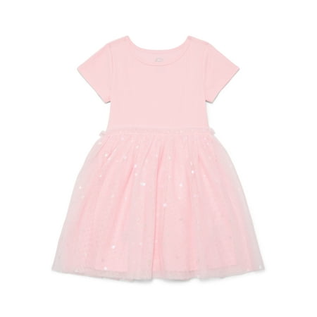 Wonder Nation Girls Tutu Dress with Short Sleeves, & Now $5.89