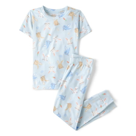 The Children's Place Boys Short Sleeve Snug Fit Easter Print Cotton Pajamas Now $10.73