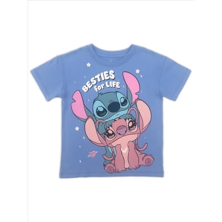 Disney Lilo and Stitch Toddler Graphic Crewneck Tee with Short Sleeves Now $5.98