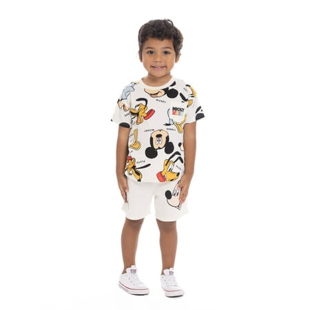 Disney Mickey Mouse & Friends Toddler Boys Graphic Tee and Shorts Set, 2-Piece Now $12.98
