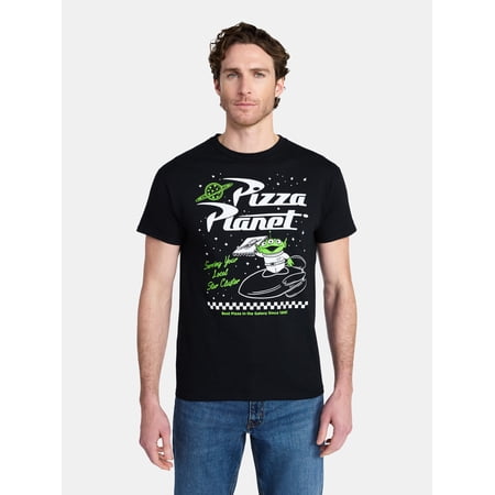 Toy Story Men's and Big Men's Pizza Planet Graphic Tee with