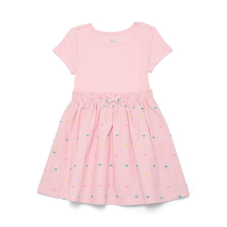 Wonder Nation Toddler Girls Poplin Dress