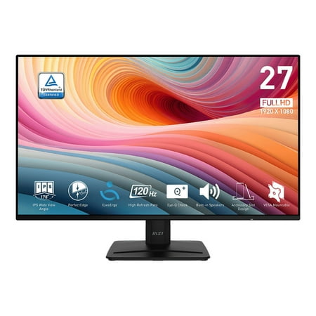 MSI 27" FHD HDMI DP VGA 120Hz 1ms Adaptive-Sync LCD Office Monitor - PRO Now $89.00 at Walmart