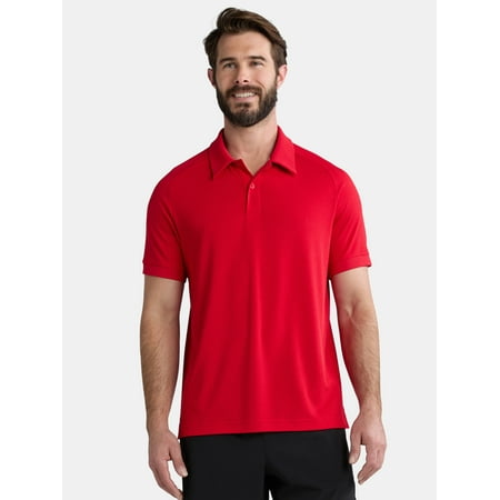 Athletic Works Men's and Big and Tall Men's Active Mesh Polo Shirt Now $8.99