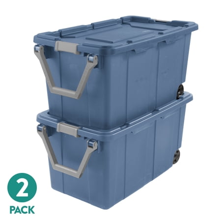 Sterilite Extra-Large Wheeled Industrial Storage Bin, 40 Gallon Durable Plastic Now $35.00