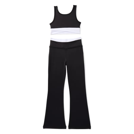 Athletic Works Girls Sports Bra and Leggings Set, 2-Piece Now $7.64