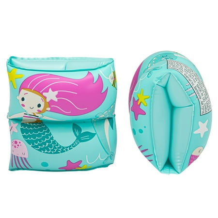 Bluescape Mermaid Inflatable Printed Kids Armbands for Swimming Now $0.98 at Walmart