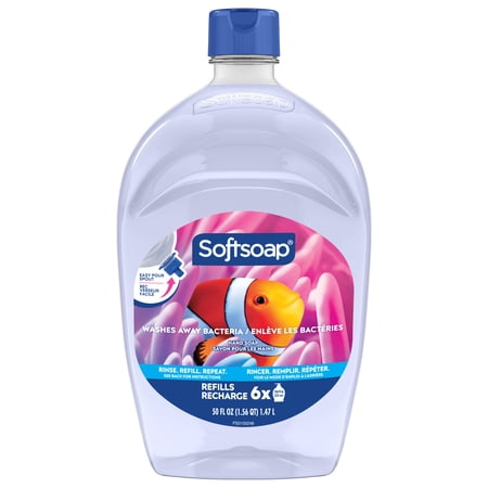 Softsoap Aquarium Liquid Hand Soap with New Easy Pour Spout, 50 fl oz Refill Now $4.70