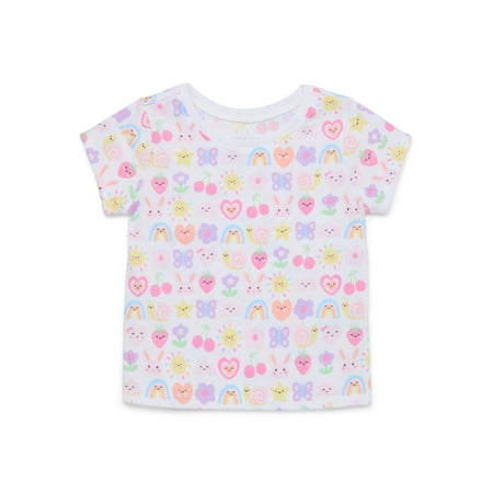 Garanimals Baby Girl Printed T-Shirt with Short Sleeves Now $1.00