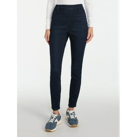 Time and Tru Women's High Rise Skinny Leg Denim Jegging, 28.5" Inseam Now $6.84