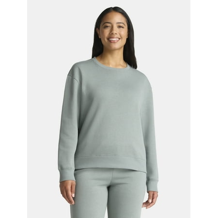 Athletic Works Women's Fleece Sweatshirt with Long Sleeves Now $5.64