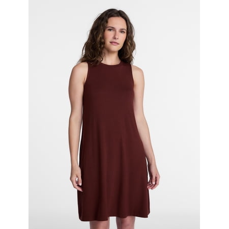 Time and Tru Women’s Sleeveless Knit Swing Dress Now $7.49
