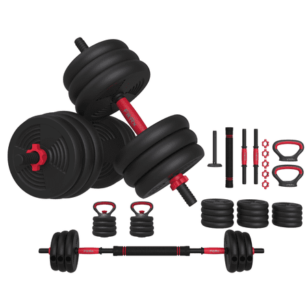 FitRx SmartBell Gym, 60 lbs. 4-in-1 Adjustable Interchangeable Dumbbell, Barbell Now $84.00