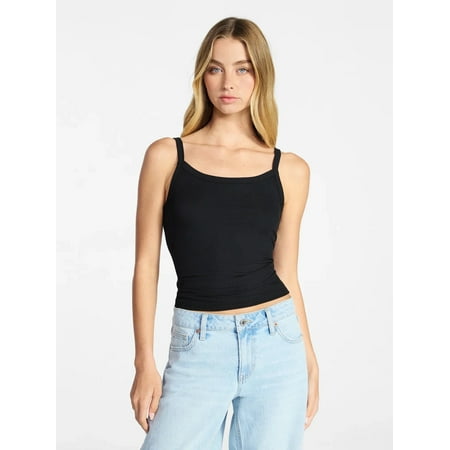 No Boundaries Ribbed Cami Top, Women's XXS-XXL Now $3.98