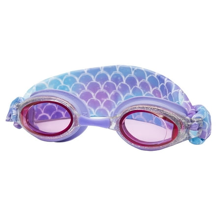 Aqua Dolfino Youth Freestyle Fabric Strap Swim Goggles for Children, Purple Mermaid Now $9.96