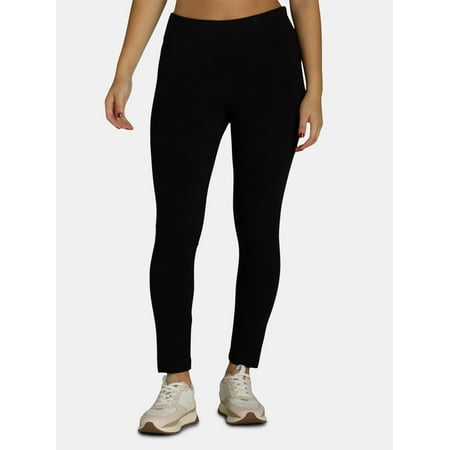 Time and Tru Women's Ankle Length Knit Leggings, 27" Inseam, XS-XXXL Now $8.98
