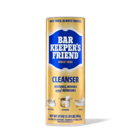 Bar Keepers Friend Cleanser Powder 21 OZ - Trusted Multi-Purpose Cleaner Since 1882 Now $2.64