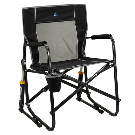 GCI Outdoor Freestyle Rocker Foldable Rocking Camping Chair, Black Now $80.00