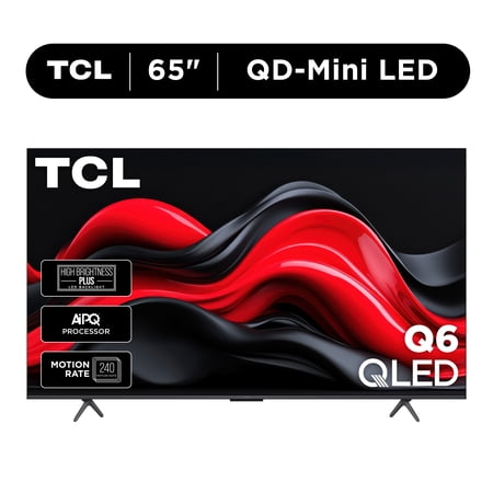 TCL 65” Class Q6 Series QLED 4K UHD Smart Google TV - HDR PRO+ with Dolby Vision & Now $378.00
