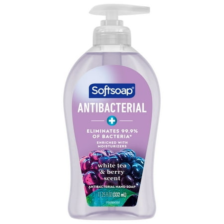 Softsoap Antibacterial Liquid Hand Soap, White Tea and Berry,