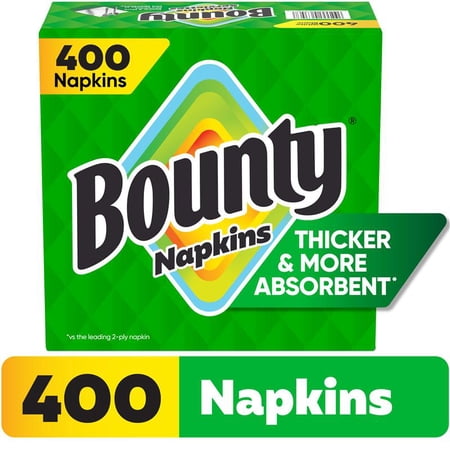 Bounty Everyday Disposable Paper Napkins, White, 400 Count Napkins Now $5.74