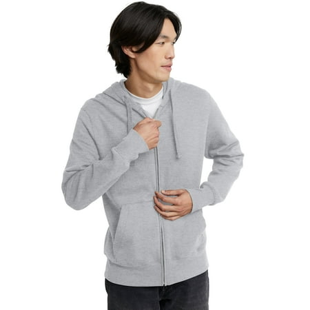 Hanes Hoodie Mens Zip-Up Fleece Originals Midweight Sweatshirt Long Sleeve S-2XL Now $6.99