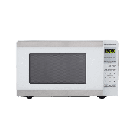 Hamilton Beach Microwave Oven 0.9 cu ft 900W White Stainless Steel Now $59.00