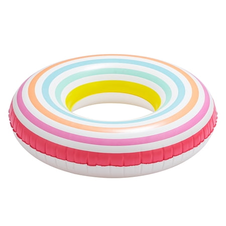 Bluescape Inflatable Stripe Swim Tube Pool Float, 2-pack, Multicolor Now $4.27 at Walmart